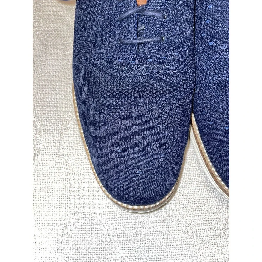 Cole Haan Original Grand Men’s Wingtip Casuals Size 9.5 M Blue Fabric Athleisure